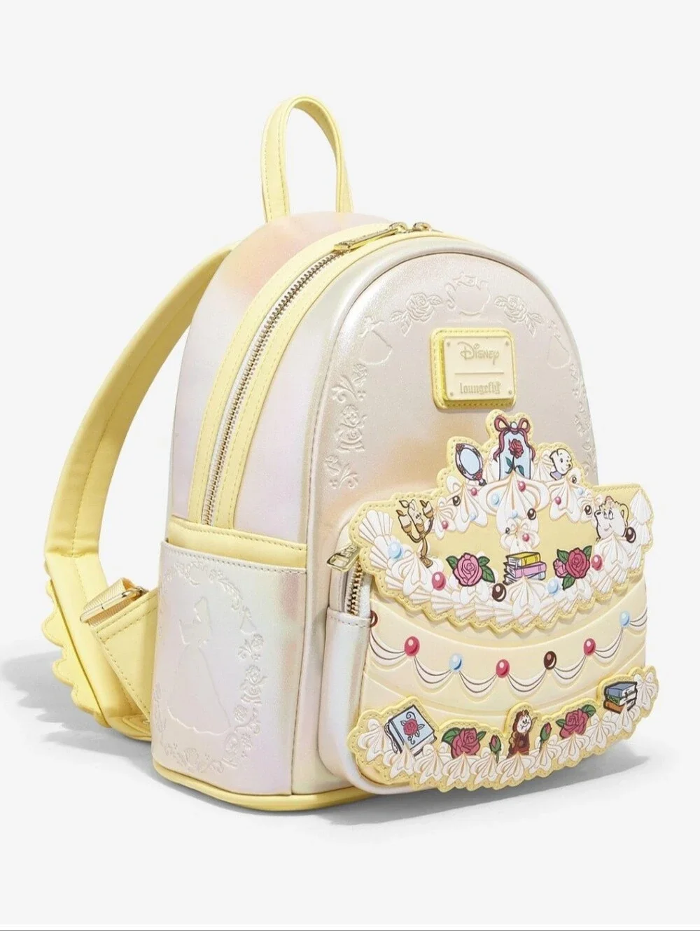 NWT Loungefly Disney Beauty and The Beast Belle Cake Mini Backpack